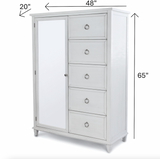 Point Breeze Mirrored Door Chest