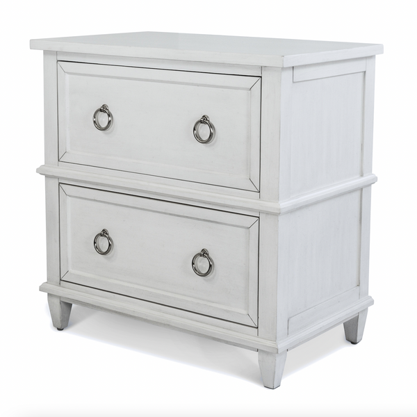 Point Breeze 2 Drawer Nightstand w/ Power and USB A+C angle view