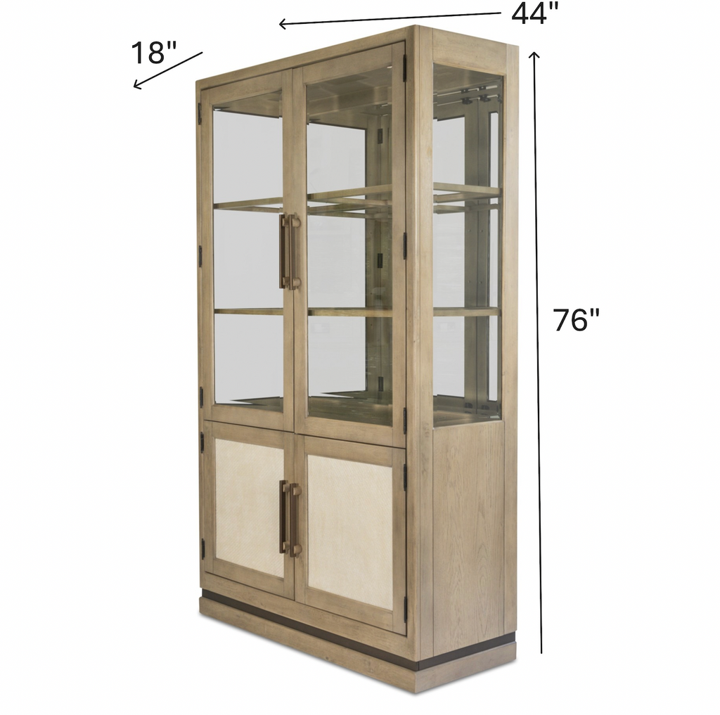 Rio Vista Bunching Curio w/ Reversible Panels and Cabinets