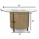 Rio Vista 54" Round Dining Table w/ Storage