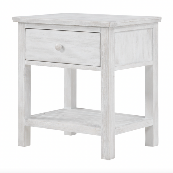 Geneva 1 Drawer Nightstand w/ USB A + C angle view