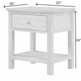 Geneva 1 Drawer Nightstand w/ USB A + C