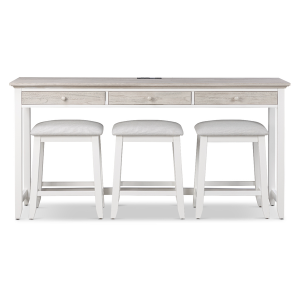Islamorada 3-Drawer Console w/ Power and USB angle view