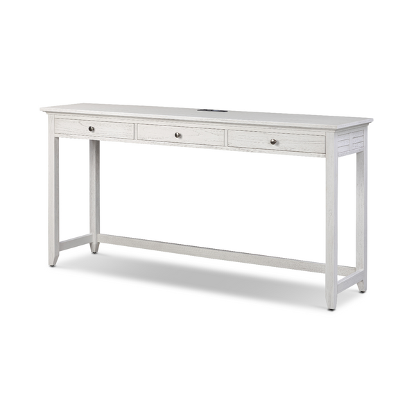 Surfside 3-Drawer Console Table w/ Power front view