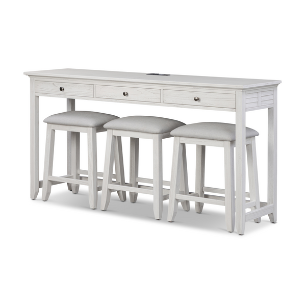 Surfside 3-Drawer Console Table w/ Power angle view