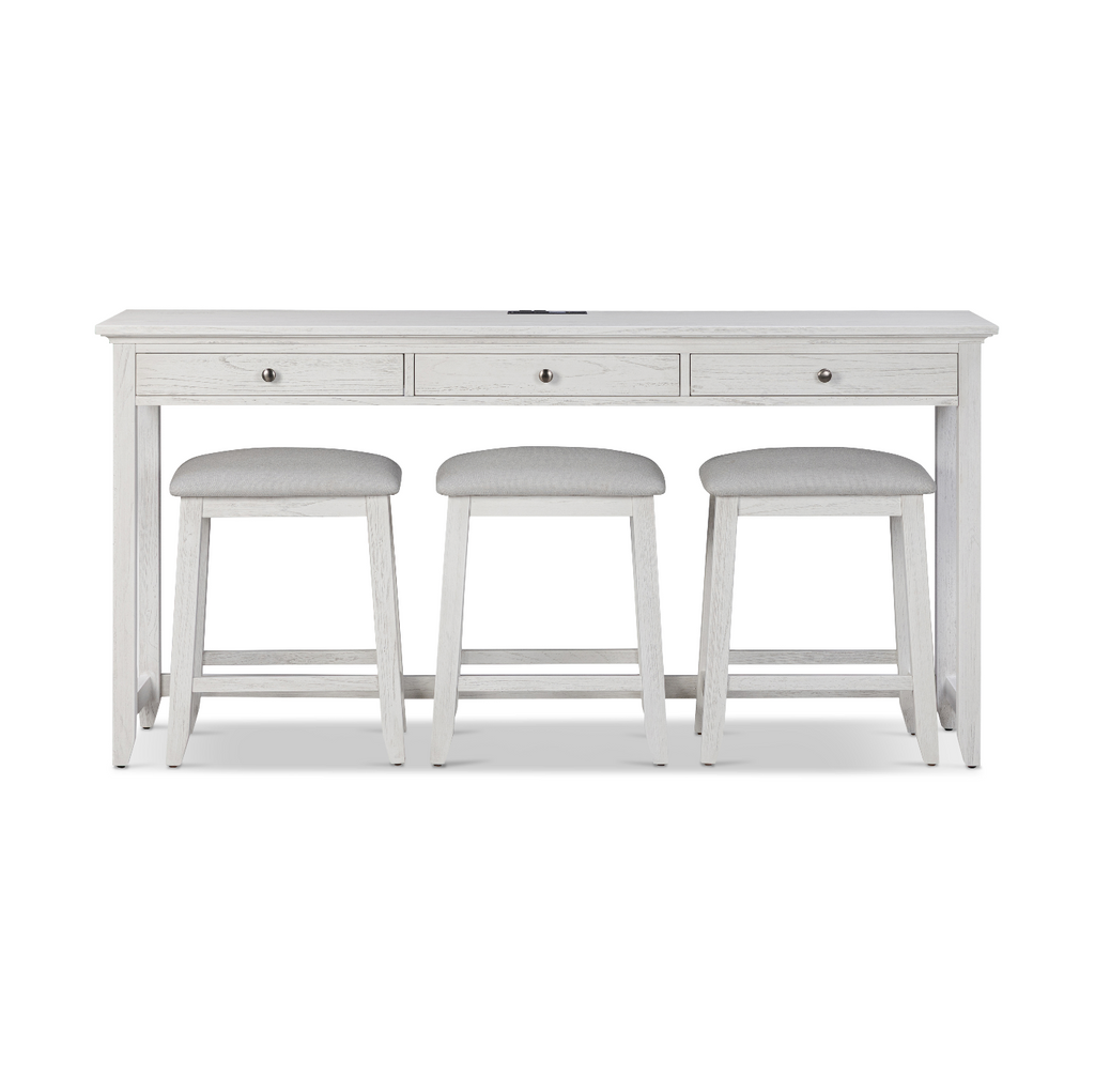 Surfside 3-Drawer Console Table w/ Power