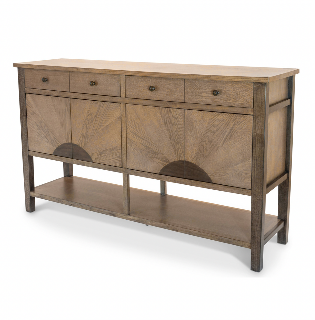 Sun Haven Credenza w/ Silver Tray