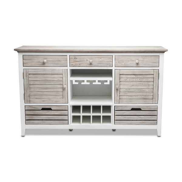 Islamorada Sideboard with Wine Rack angle view