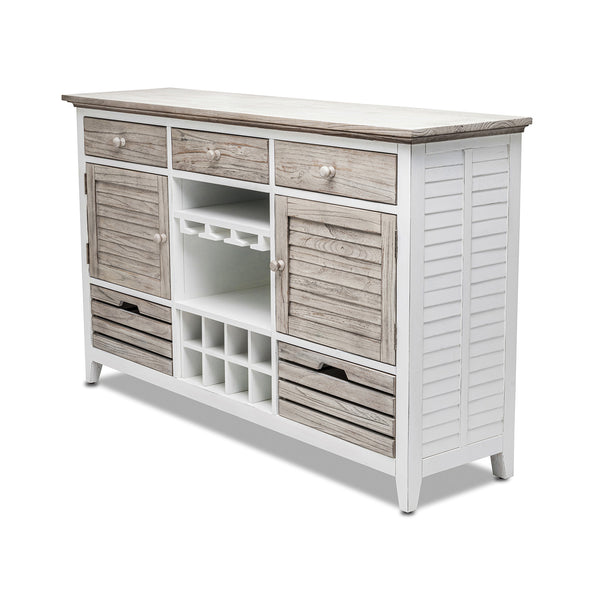 Islamorada Sideboard with Wine Rack front view
