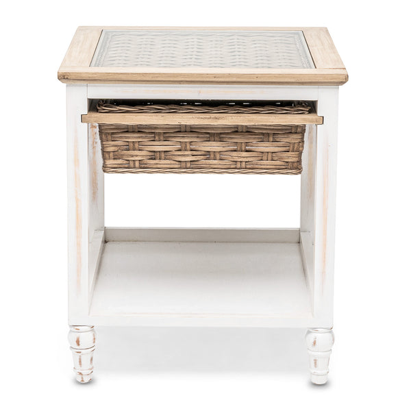 Island Breeze 1-Basket End Table angle view