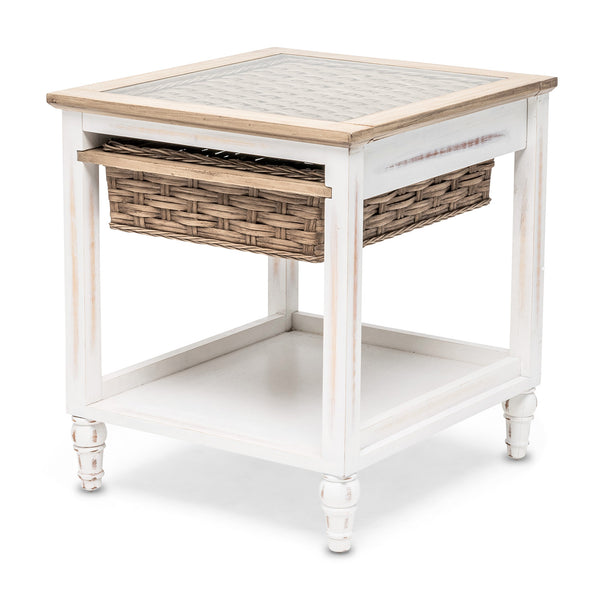 Island Breeze 1-Basket End Table front view