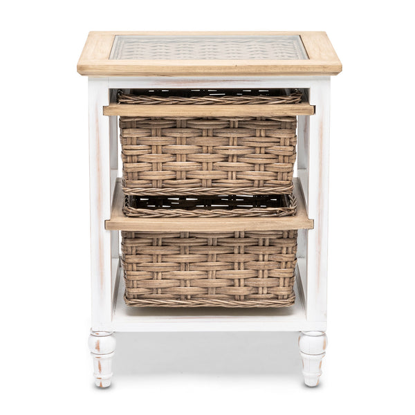 Island Breeze 2-Basket Storage Cabinet angle view