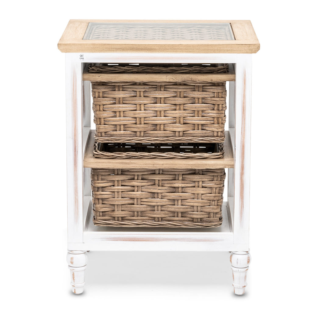 Island Breeze 2-Basket Storage Cabinet