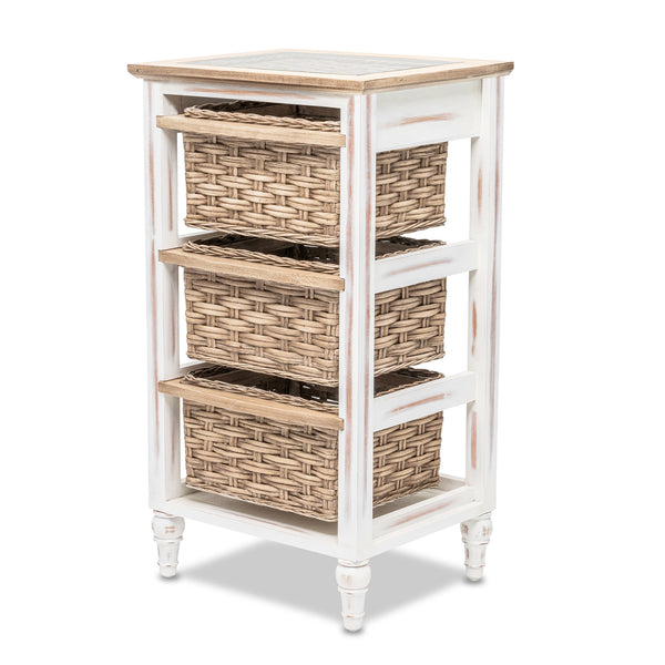 Island Breeze 3-Basket Storage Cabinet front view