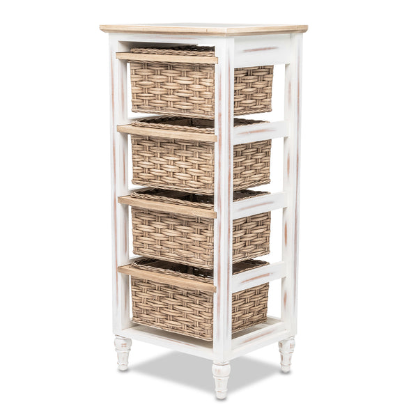 Island Breeze 4-Basket Vertical Storage Cabinet front view