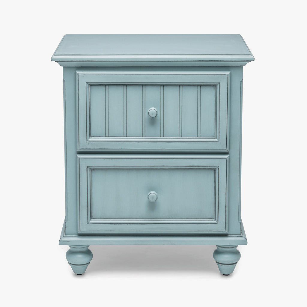 Monaco Bleu 2 Drawer Electrified Nightstand