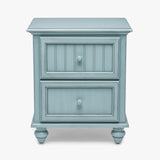Monaco Bleu 2 Drawer Electrified Nightstand