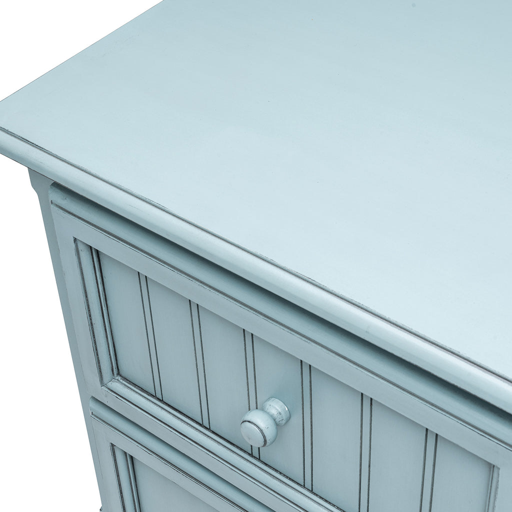 Monaco Bleu 2 Drawer Electrified Nightstand