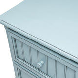 Monaco Bleu 2 Drawer Electrified Nightstand