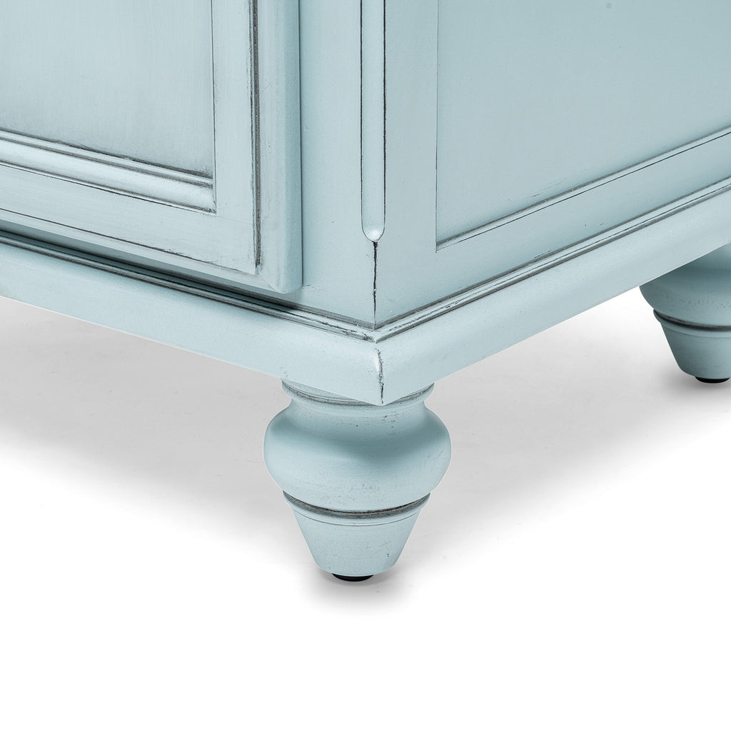 Monaco Bleu 2 Drawer Electrified Nightstand