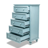 Monaco Bleu 5 Drawer Chest