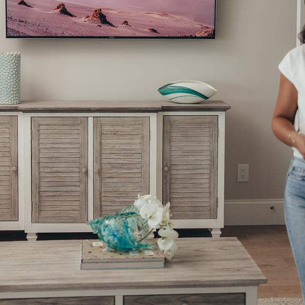 Islamorada 4-Door Credenza angle view