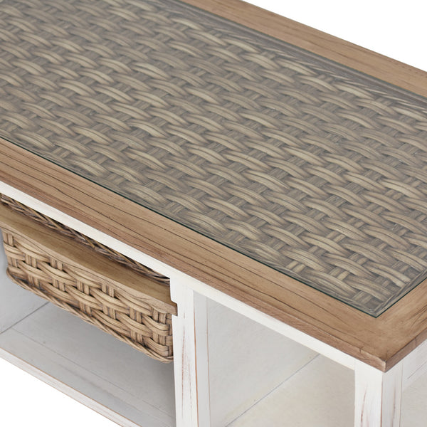 Island Breeze 1-Basket Coffee Table angle view
