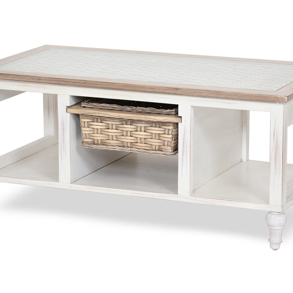 Island Breeze 1-Basket Coffee Table front view
