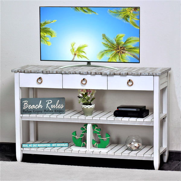 Picket Fence Entertainment Center angle view