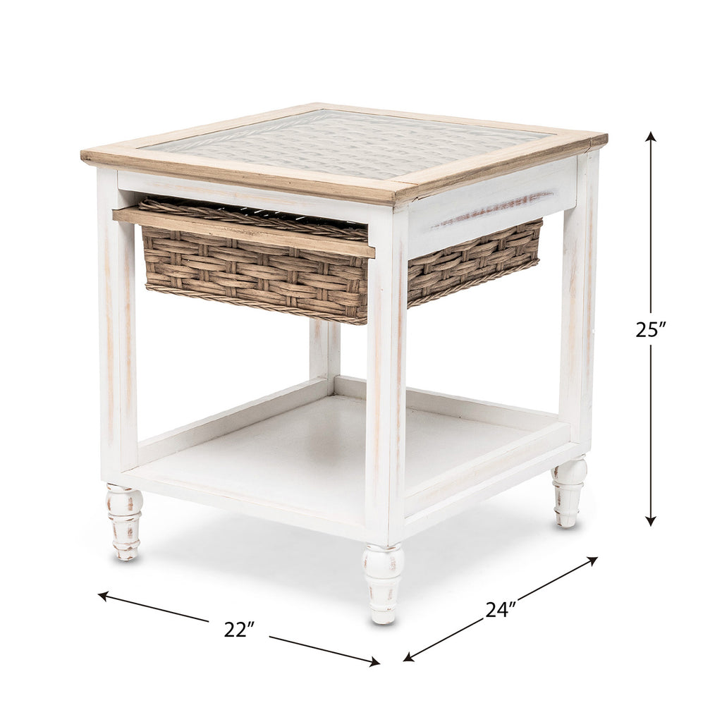 Island Breeze 1-Basket End Table