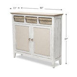 Captiva Island Entry Cabinet with Baskets