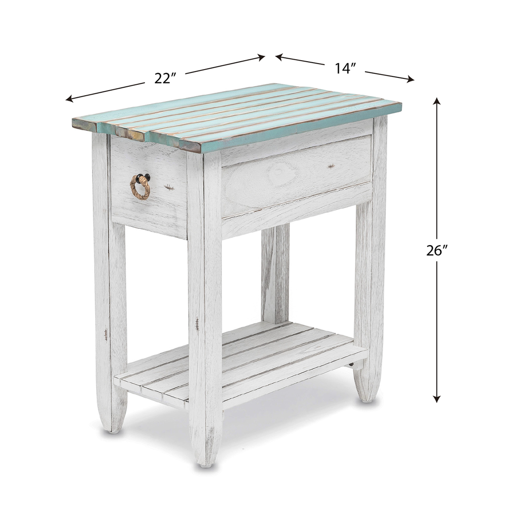 Picket Fence Chairside Table