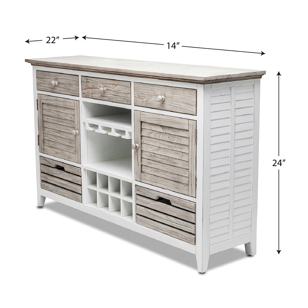 Islamorada Sideboard with Wine Rack