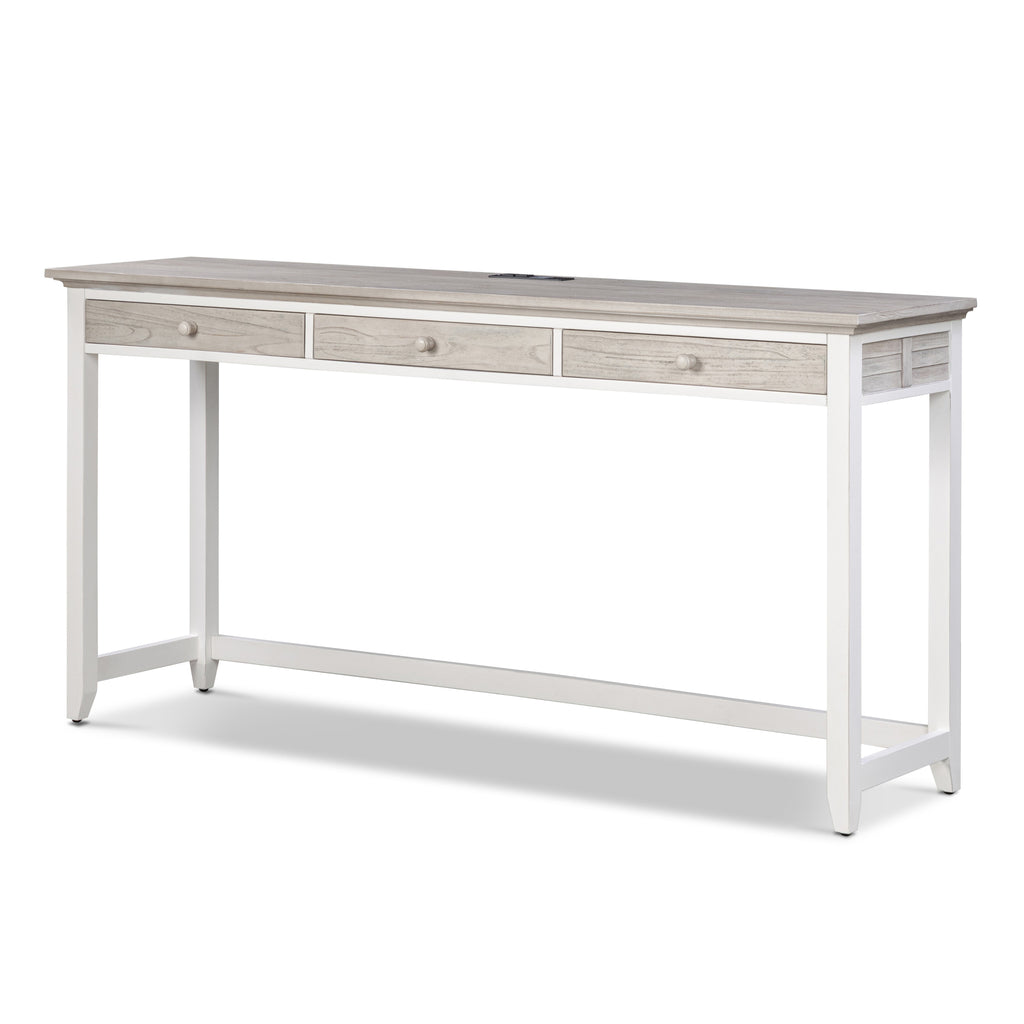 Islamorada 3-Drawer Console w/ Power and 3 Stools- Complete Set