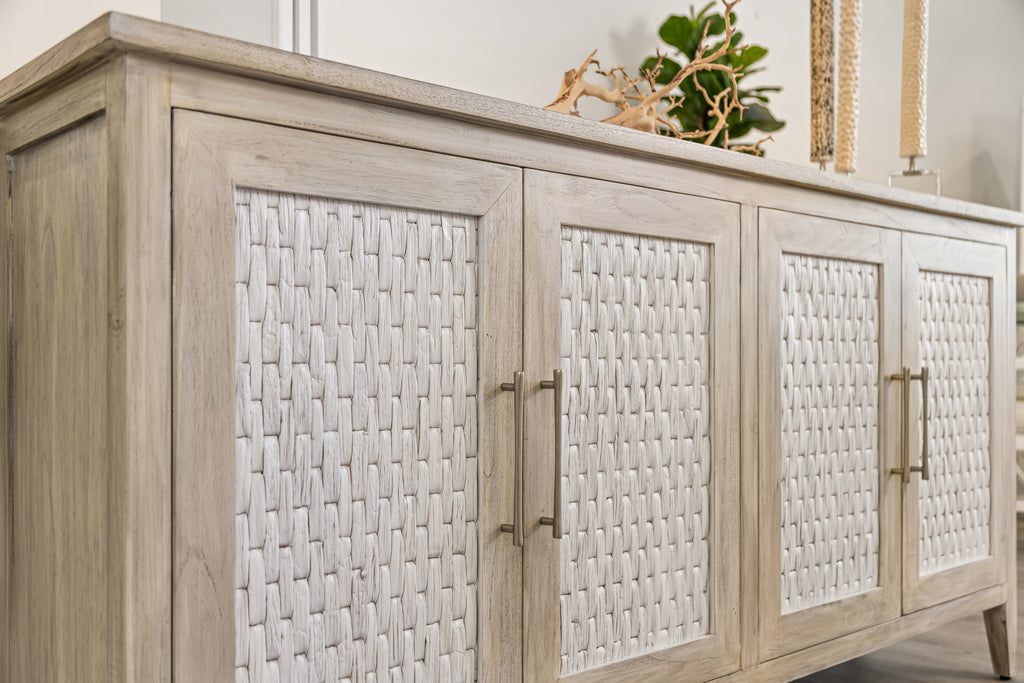 Tahiti 4-Door Credenza – Lineage Collections