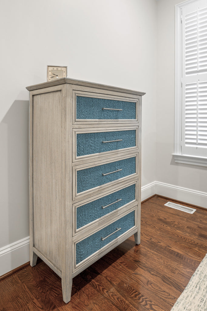 Ocean Isles 5 Drawer Woven Chest