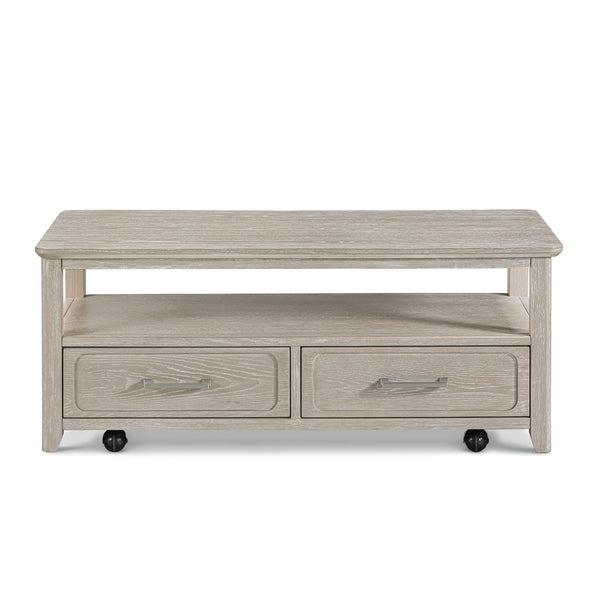Cape May Cocktail Table w/ Casters angle view