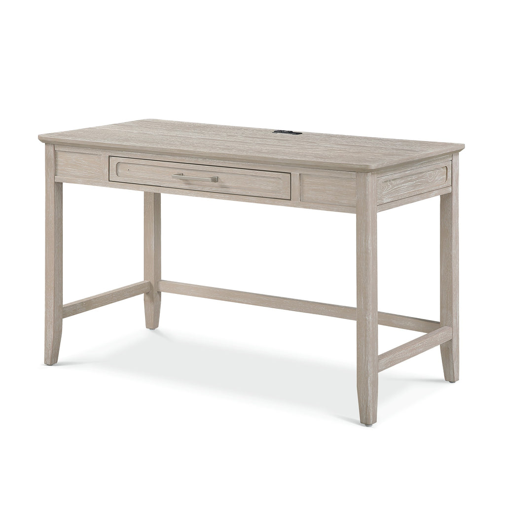 Cape May Writing Desk w/ Power and Upholstered Shutter Back Chair