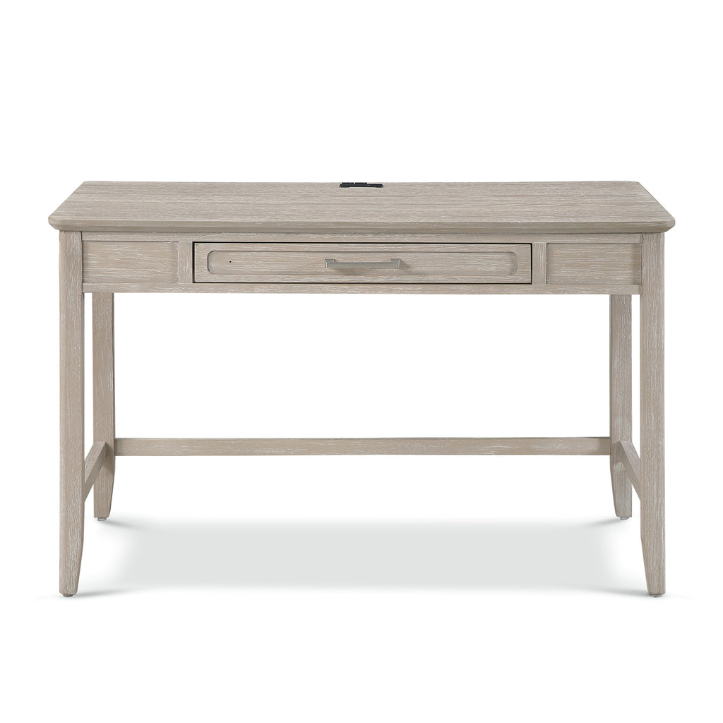 Cape May Writing Desk w/ Power and Upholstered Shutter Back Chair