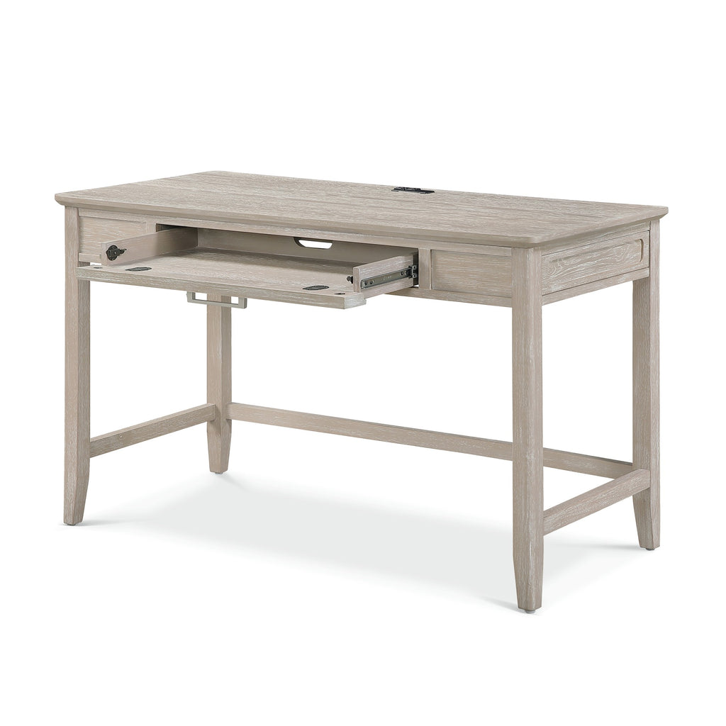 Cape May Writing Desk w/ Power and Upholstered Shutter Back Chair