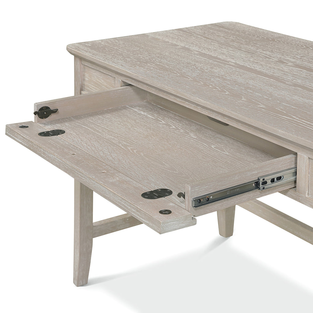 Cape May Writing Desk w/ Power and Upholstered Shutter Back Chair