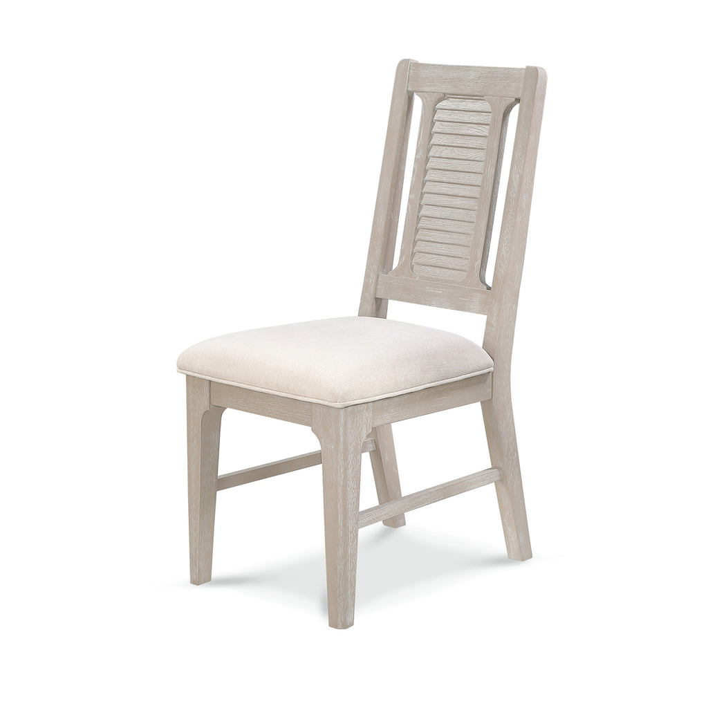 Cape May Upholstered Shutter Back Side Chair (2pk)