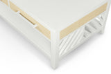 Miramar 2-Drawer Cocktail / Coffee Table w/ Casters