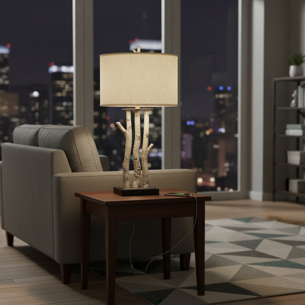 Birchwood Trio Table Lamp (Set of 2)