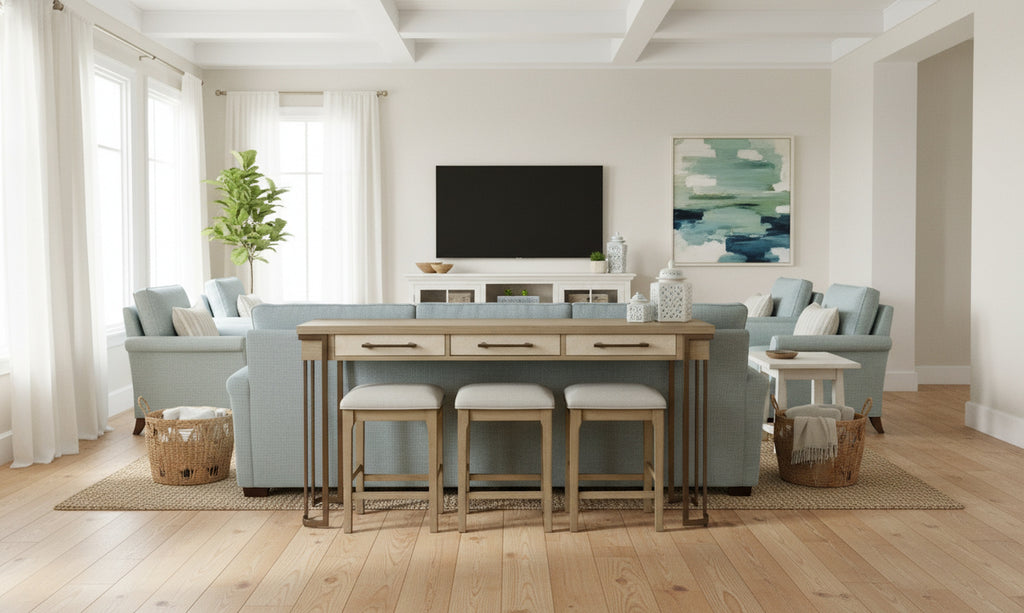Rio Vista 3-Drawer Console Table w/ Power