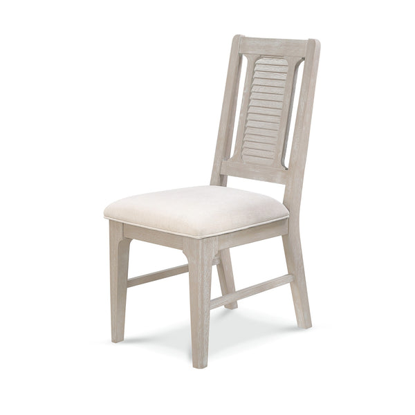 Cape May Upholstered Shutter Back Side Chair (2pk) front view