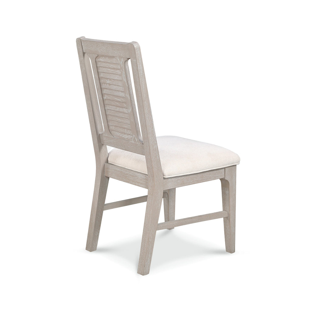 Cape May Upholstered Shutter Back Side Chair (2pk)