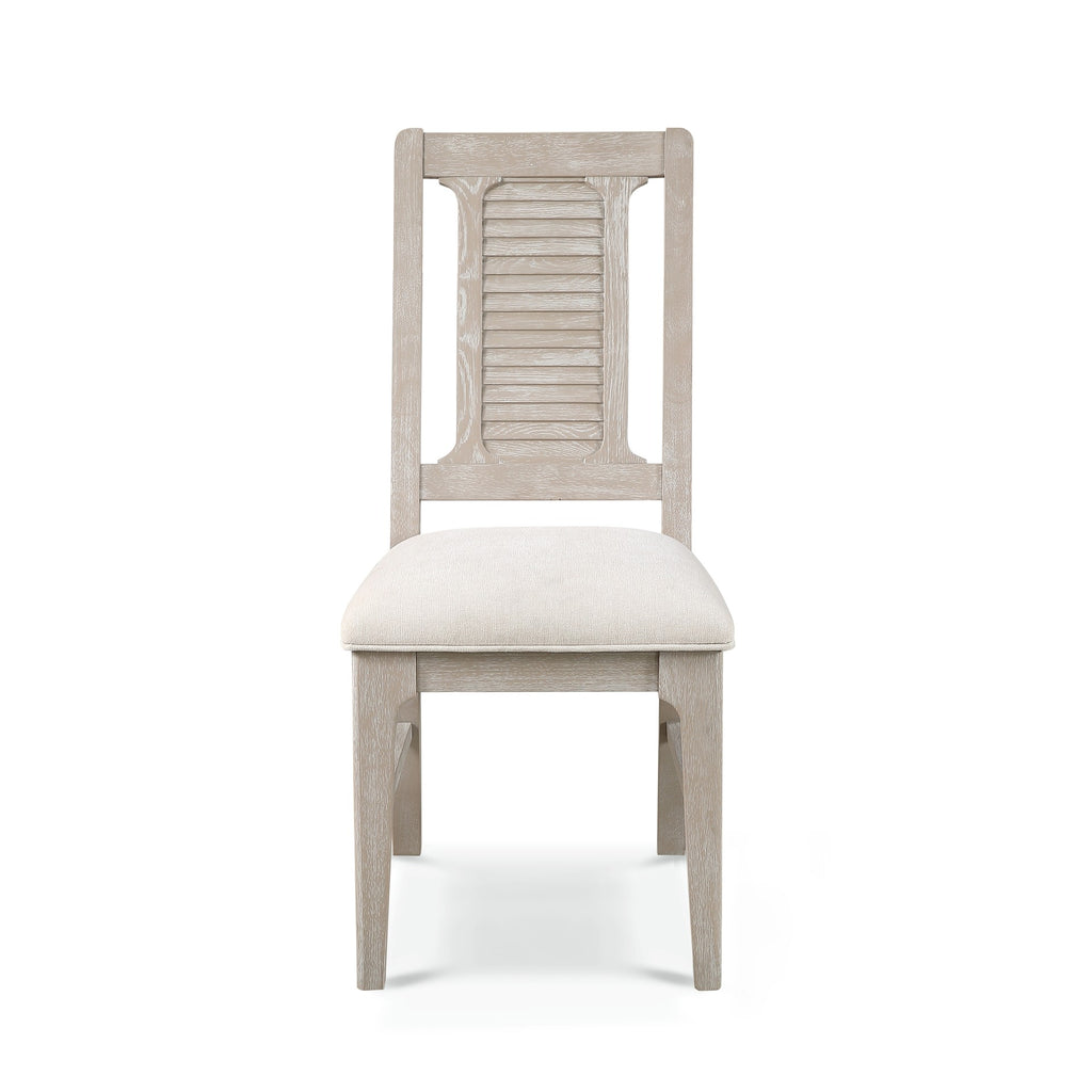 Cape May Upholstered Shutter Back Side Chair (2pk)