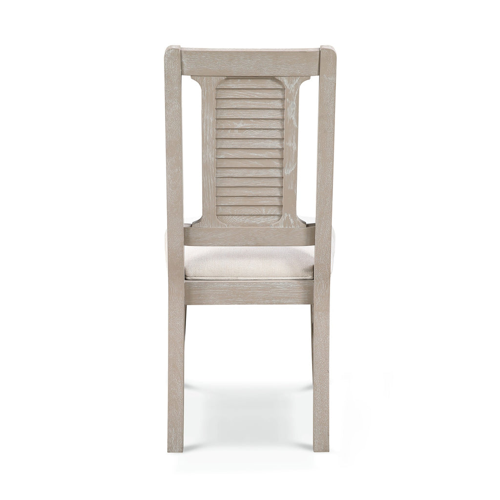 Cape May Upholstered Shutter Back Side Chair (2pk)