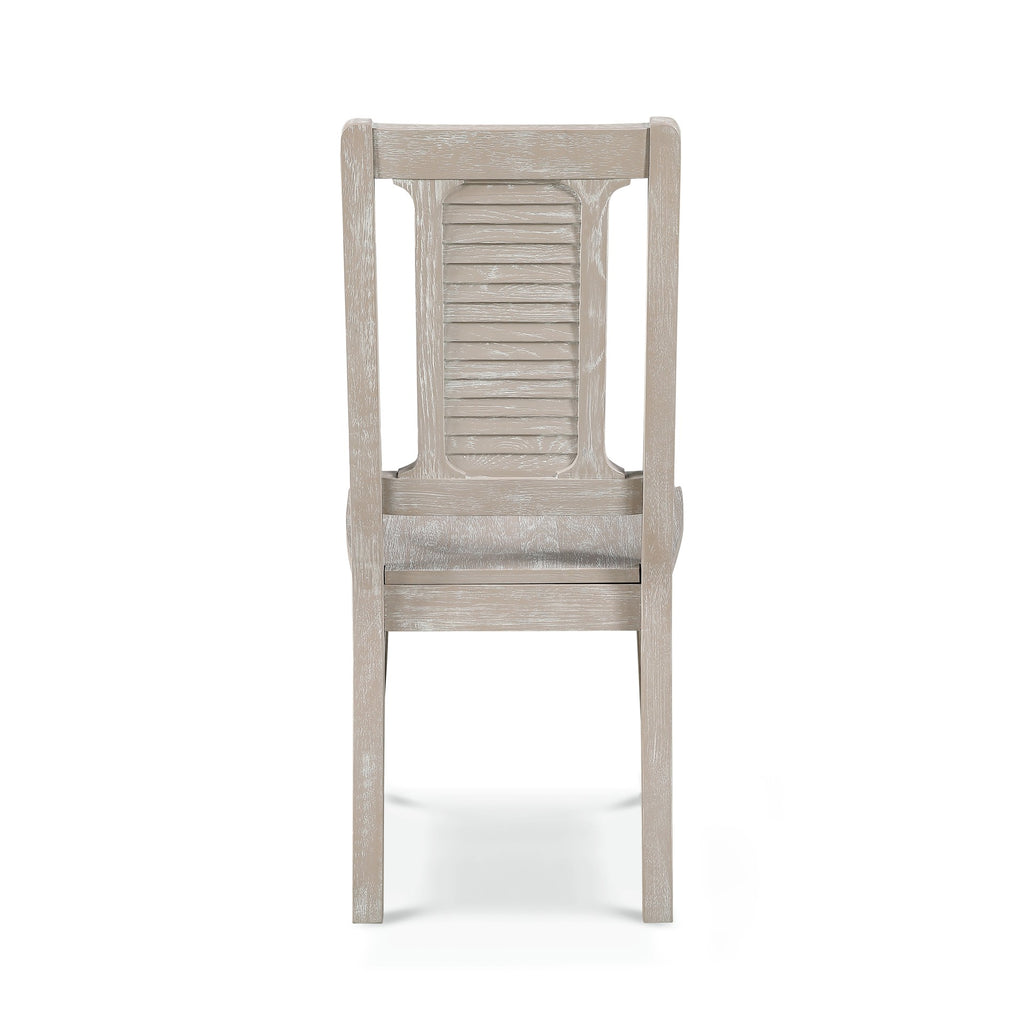 Cape May Shutter Back Side Chair Wood Seat (2pk)